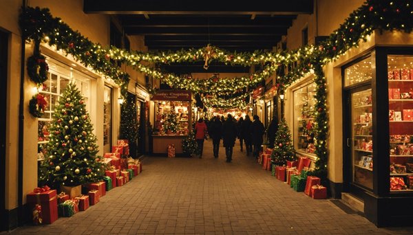 Guirlandes de noël lumineuses : embellissez votre magasin